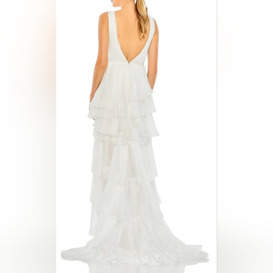 Mac Duggal High-Low Ruffled Party Dress